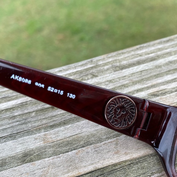 Anne Klein red glasses frames AK8088 - Picture 4 of 7